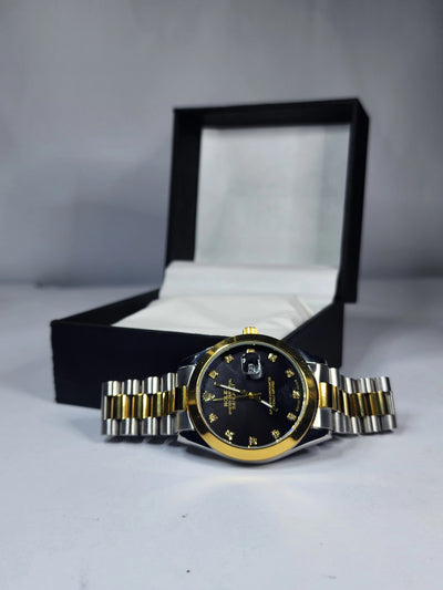 Rolex black dial with date