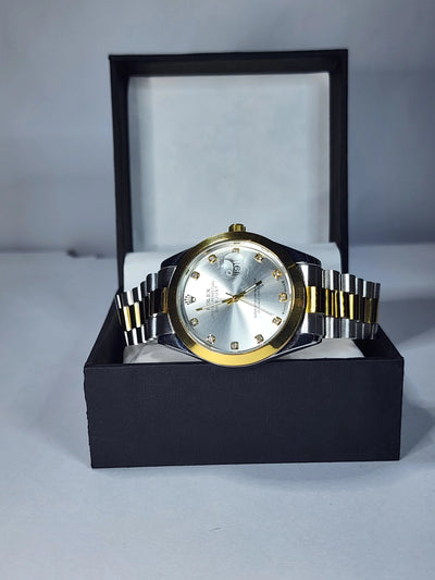 Rolex silver dial with date