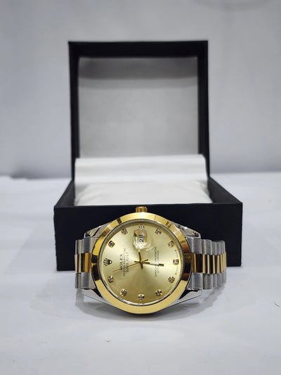 Rolex gold dial with date