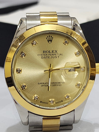 Rolex gold dial with date