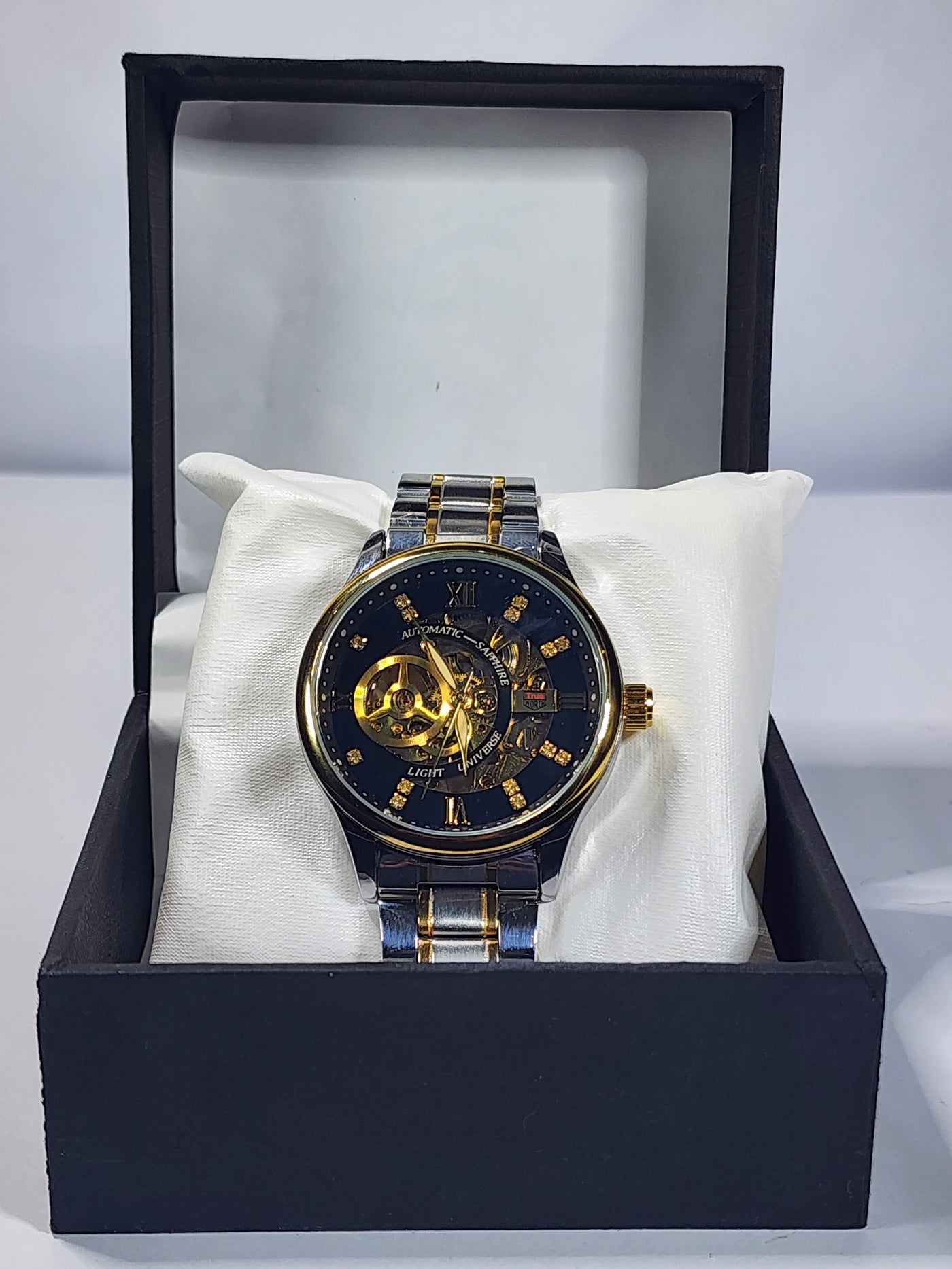 Automatic Sapphire Skeleton black dial