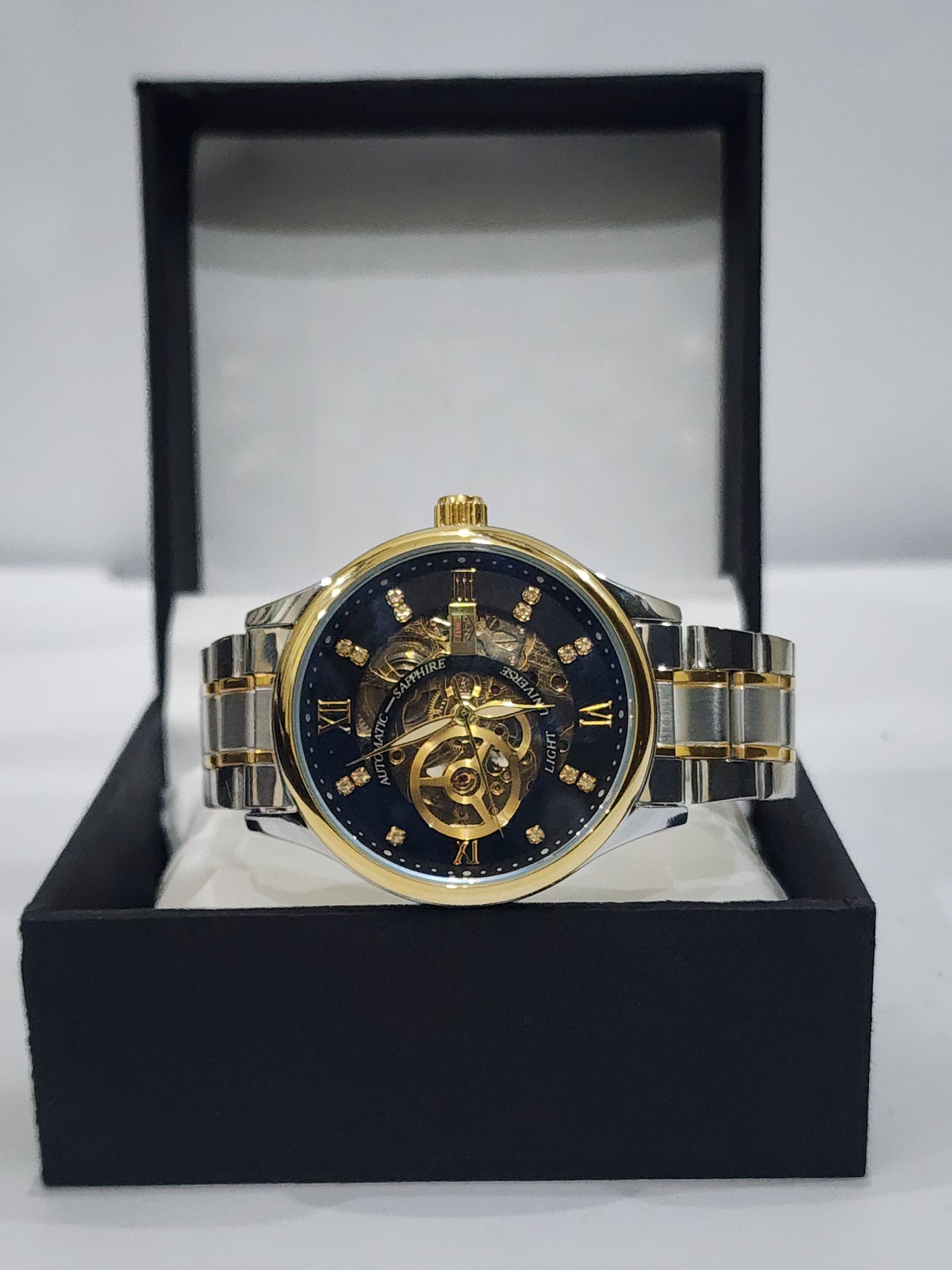 Automatic Sapphire Skeleton black dial