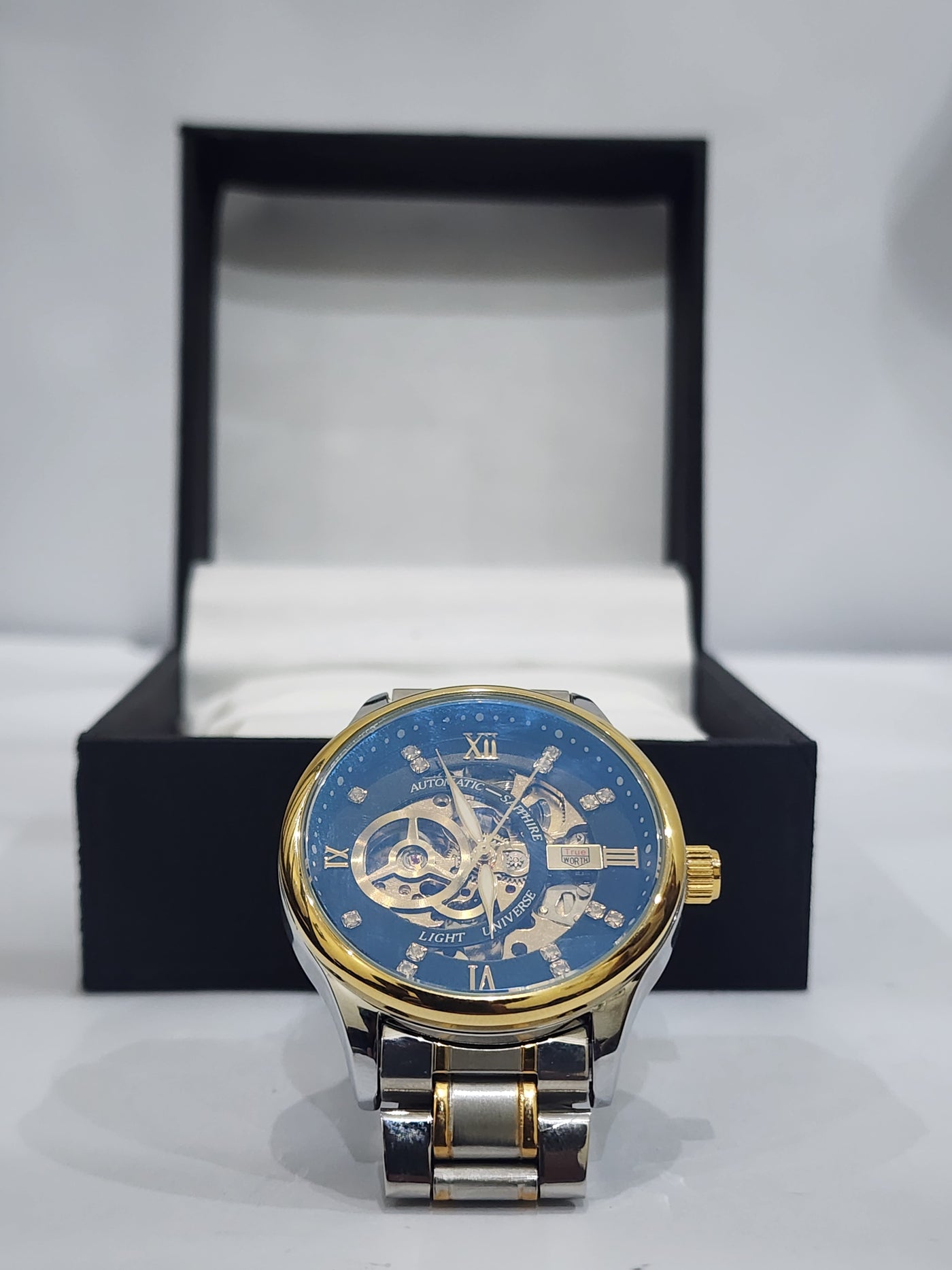 Automatic Sapphire Skeleton black dial