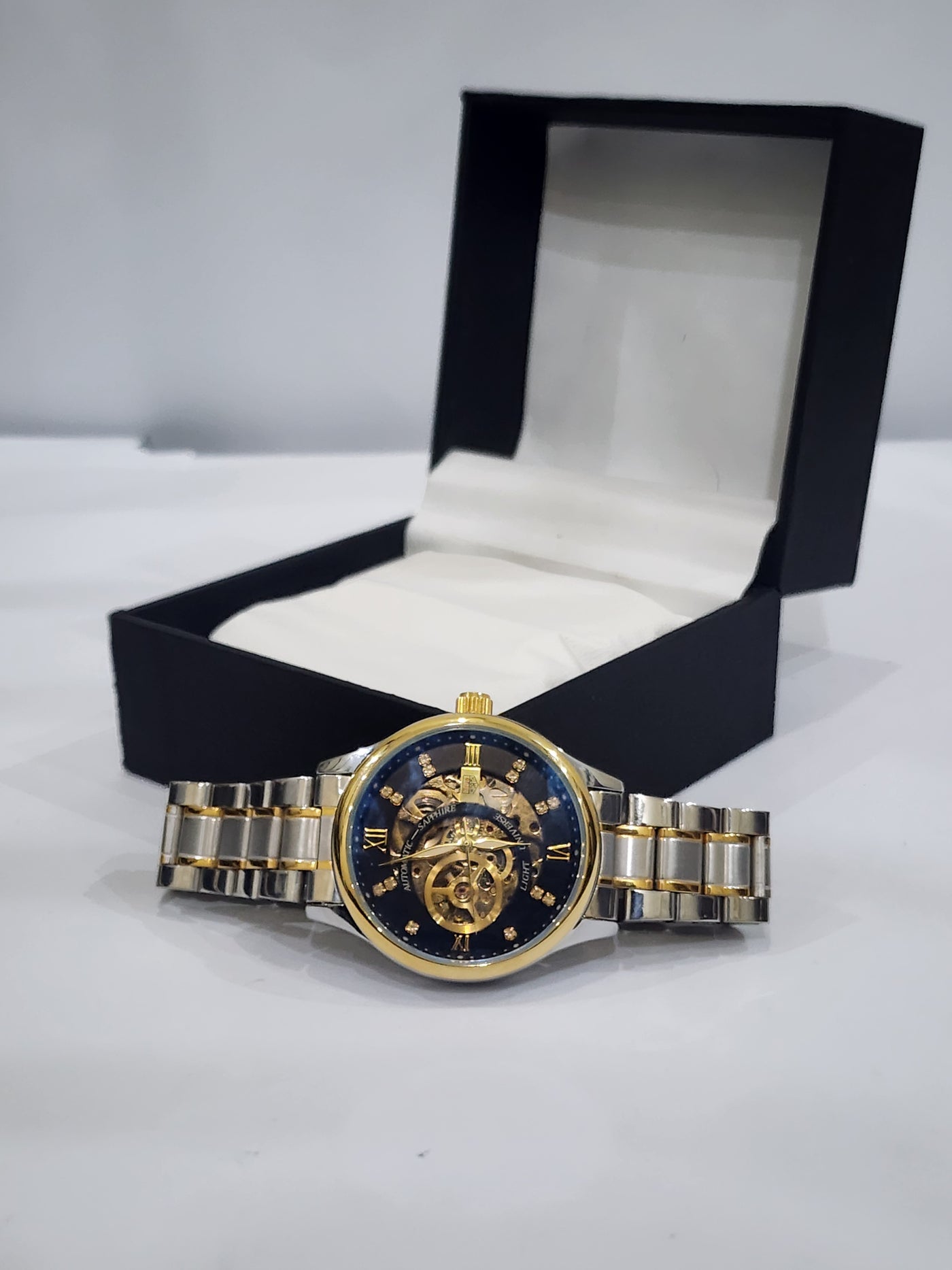 Automatic Sapphire Skeleton black dial