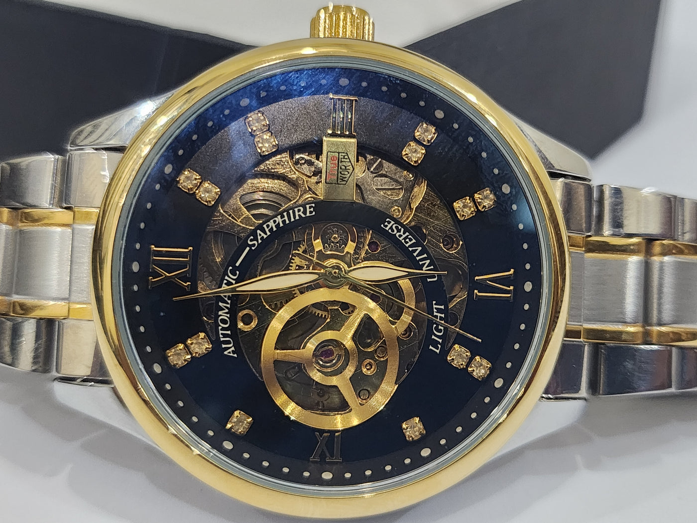 Automatic Sapphire Skeleton black dial