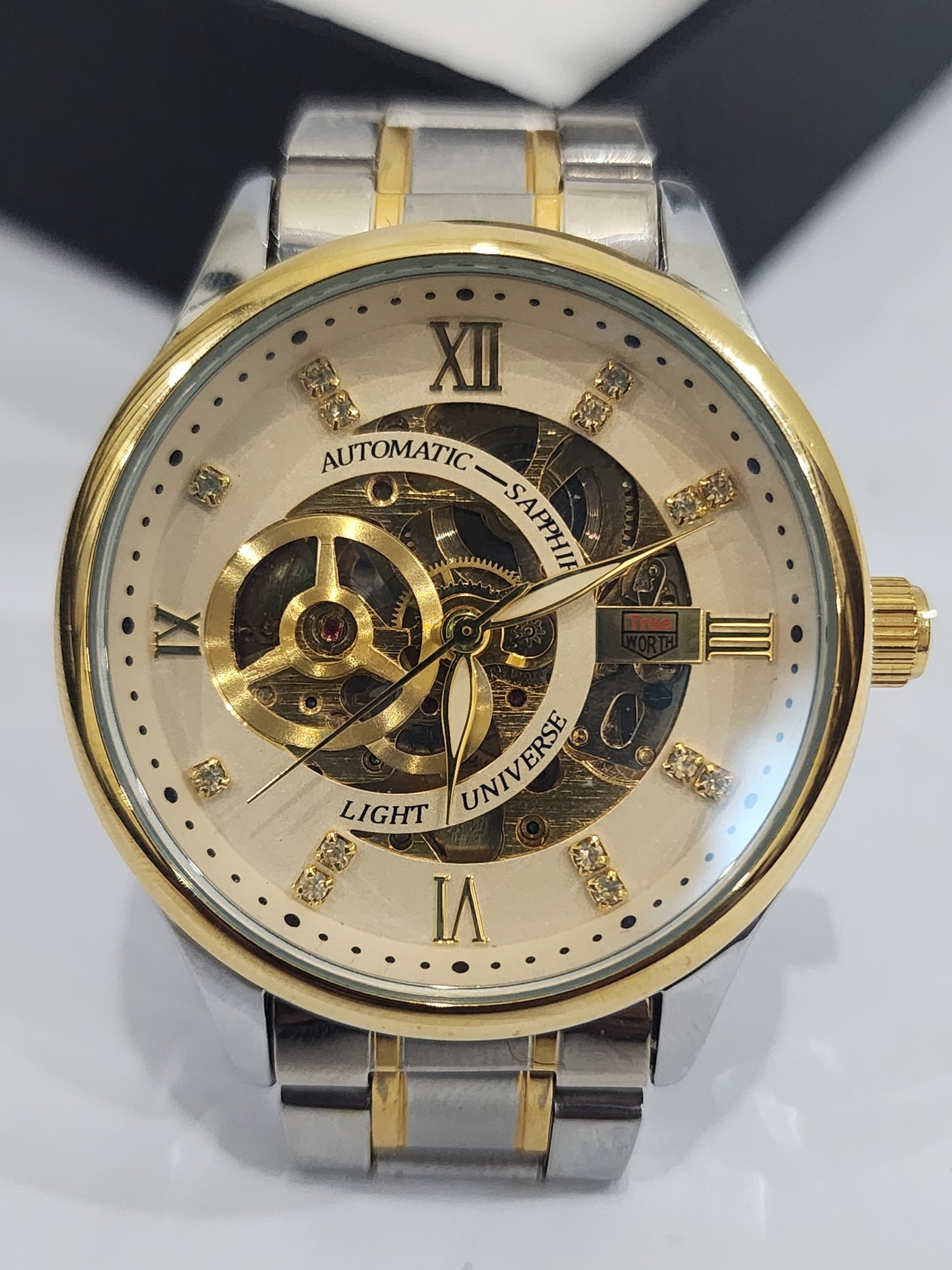 Automaric Sapphire Skeleton white dial