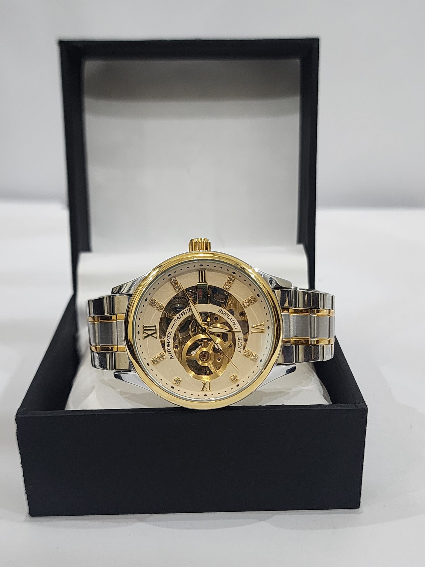 Automaric Sapphire Skeleton white dial