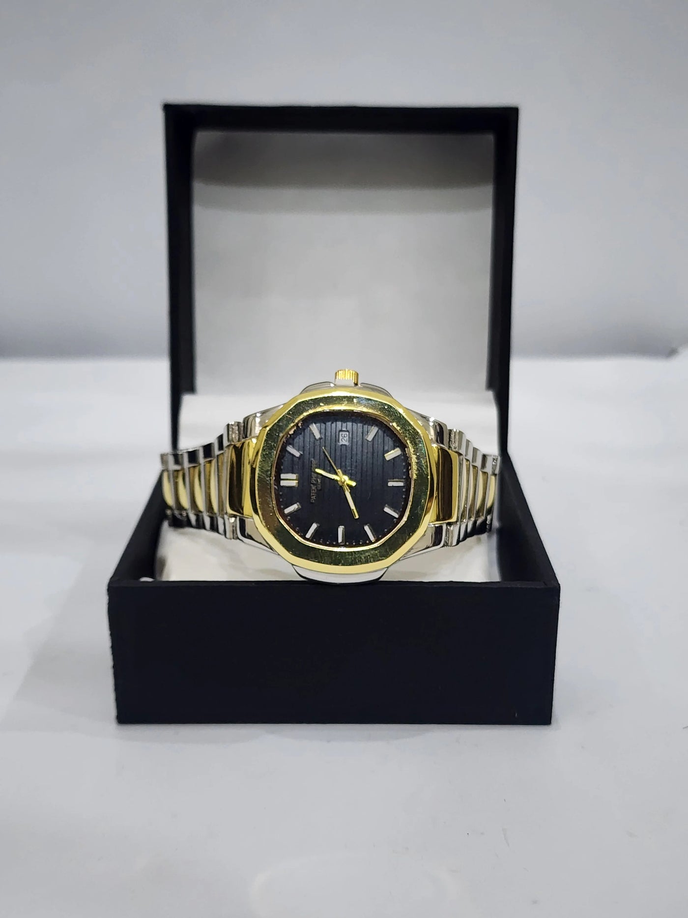 Patek Philliphe Nautilus two tone Black Dial