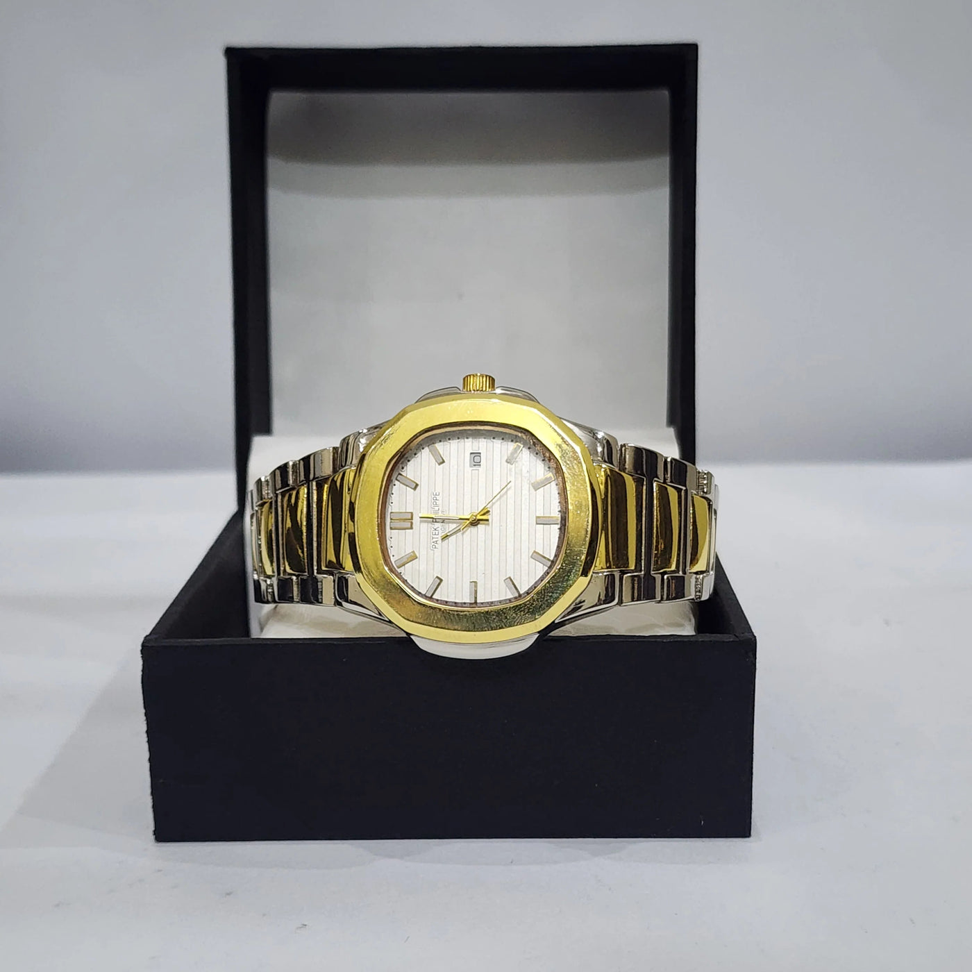 Patek Philliphe Nautilus two tone White Dial