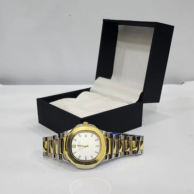 Patek Philliphe Nautilus two tone White Dial