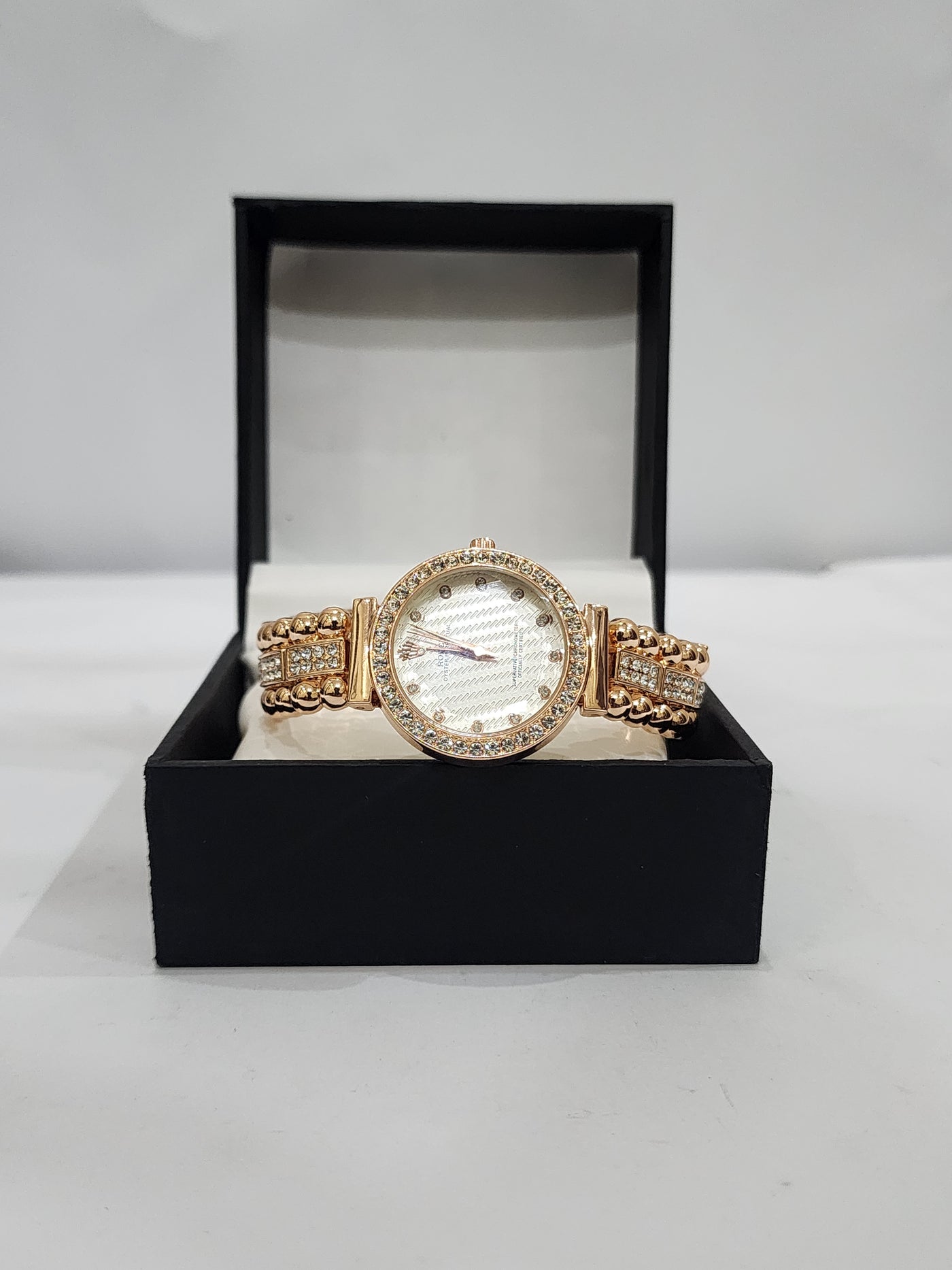 Rolex Rose Gold White Dial