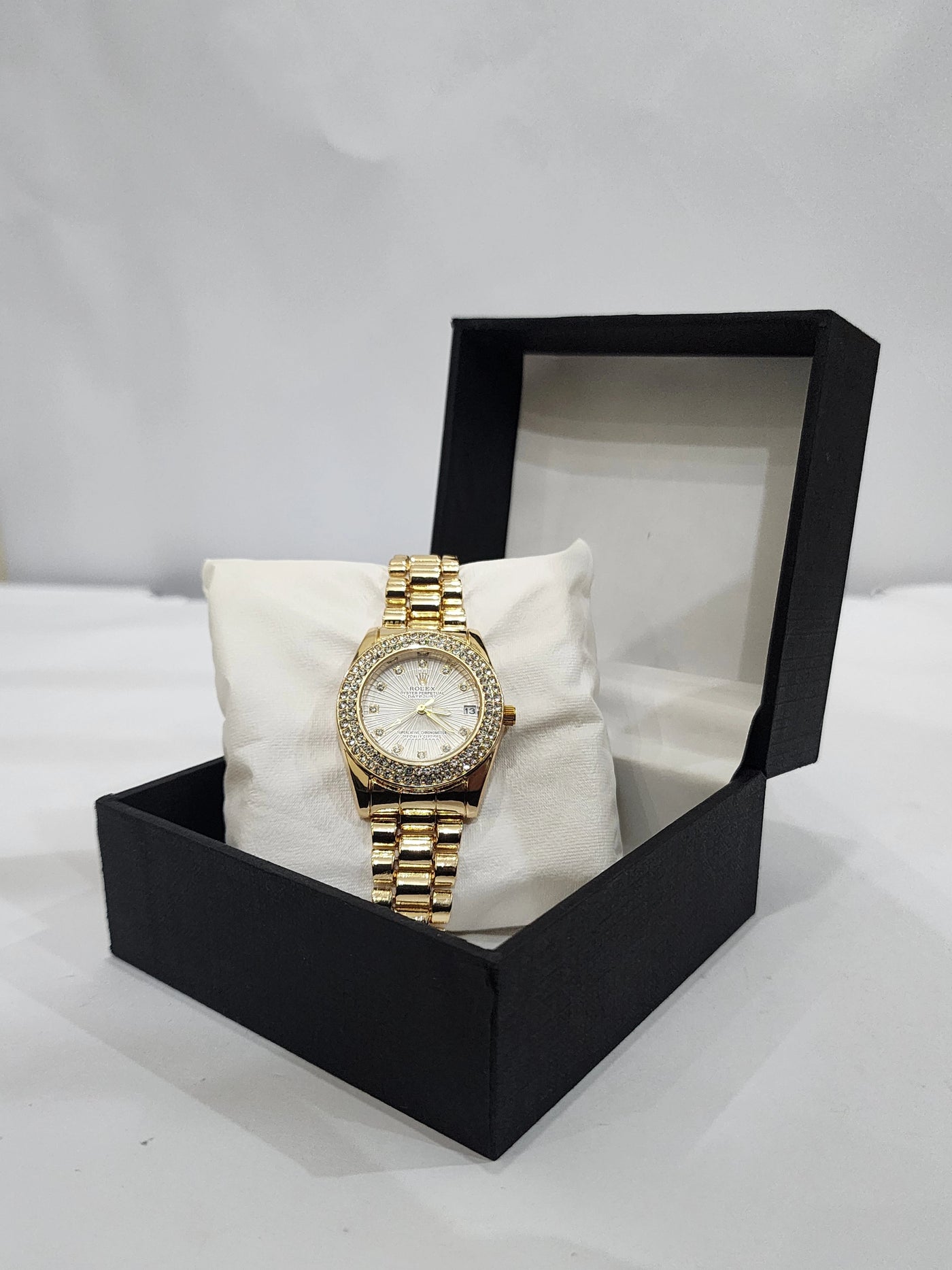 Rolex Women's Golden in White Dial