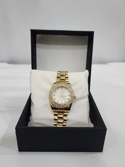 Rolex Women's Golden in White Dial