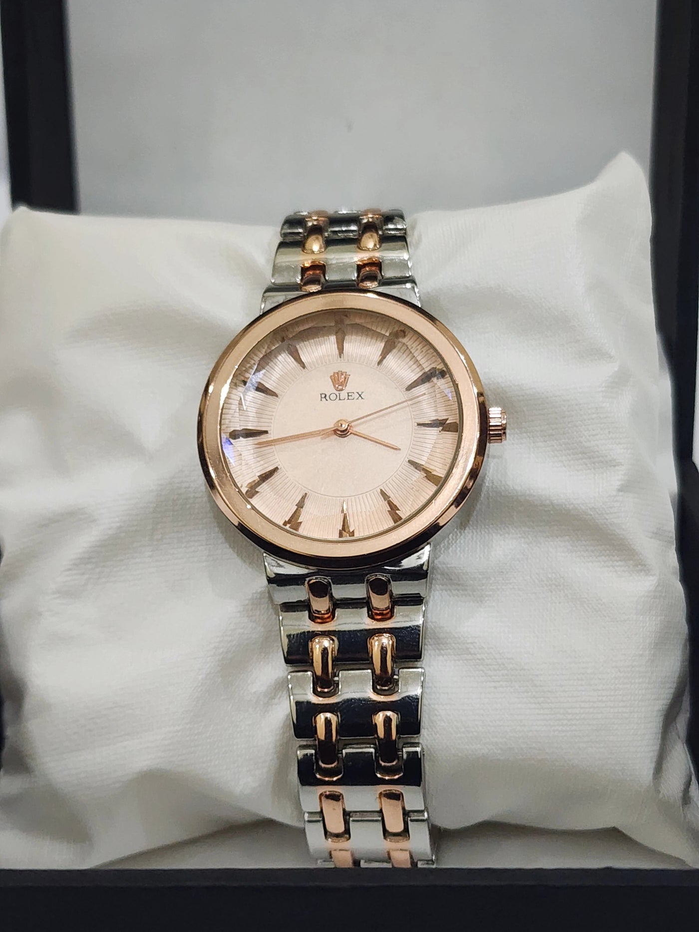 Rolex Two Tone Rose Gold Dial