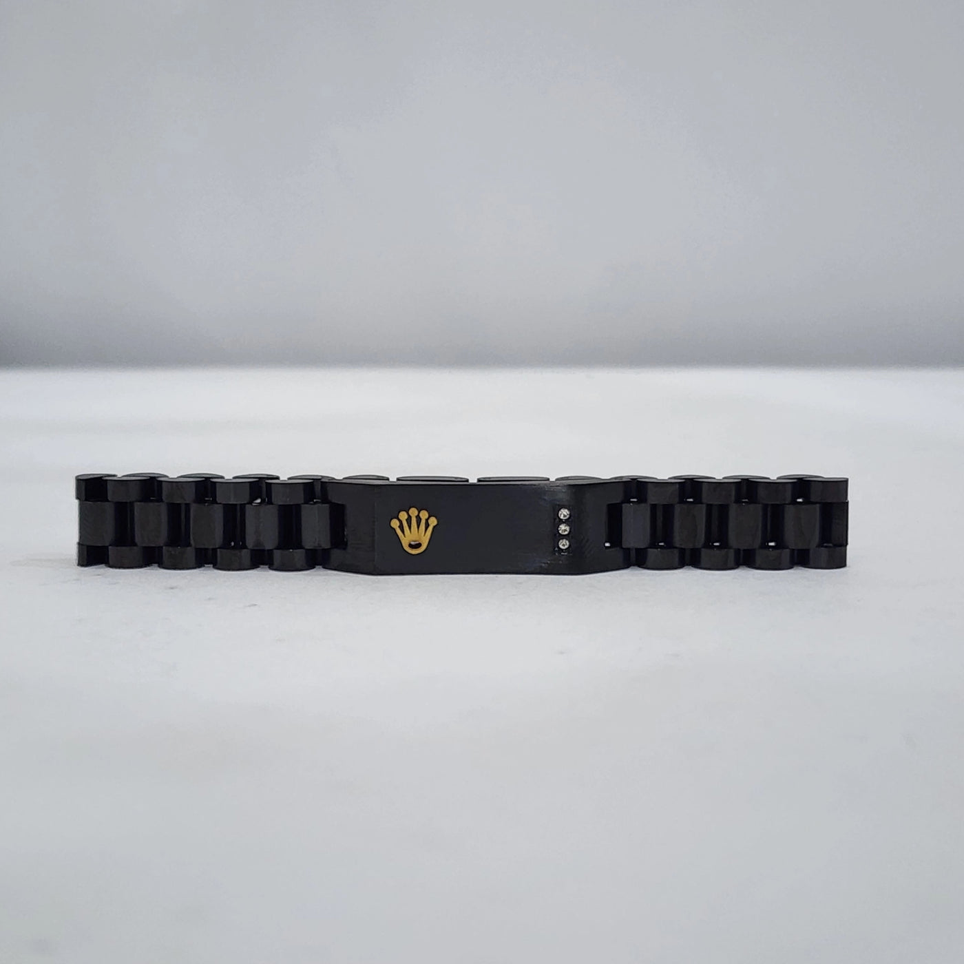 Rolex Black Stainless Steel Bracelet