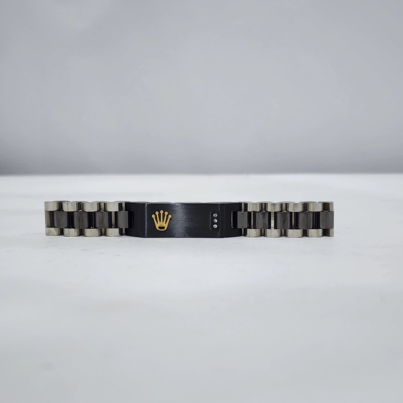 Rolex Black&Blue Stainless Steel Bracelet