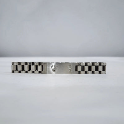 Rolex Silver Stainless Steel Bracelet