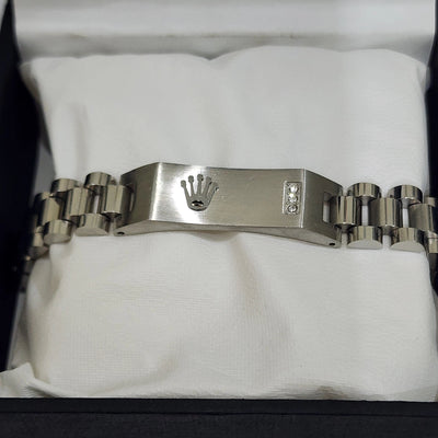 Rolex Silver Stainless Steel Bracelet