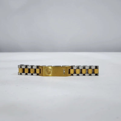 Rolex Gold&Silver Stainless Steel Bracelet