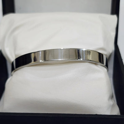 Silver Steel Bangle